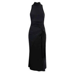womens rori sleeveless turtleneck dress in black
