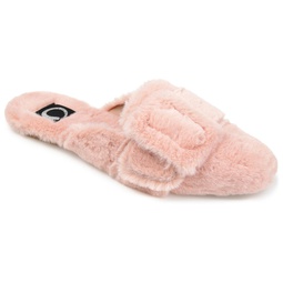 collection womens faux fur eara slipper