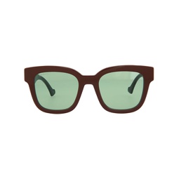 square-acetate frame sunglasses