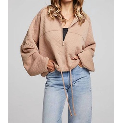 mccartneyy zip up top in taupe