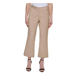 womens woven flare ankle pants