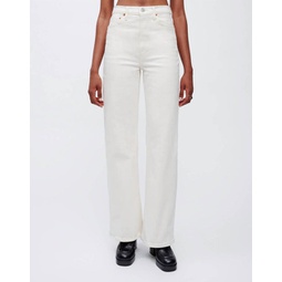 70s ultra high rise wide leg jean in vintage white