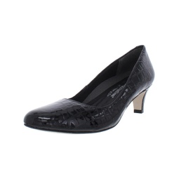joy womens patent leather embossed dress heels