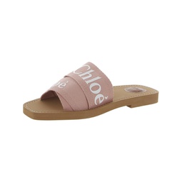 woody womens logo slip on slide sandals
