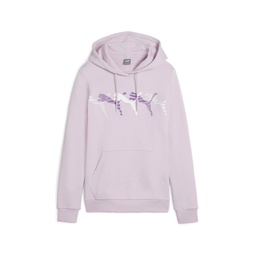 womens ess+ logo lab hoodie
