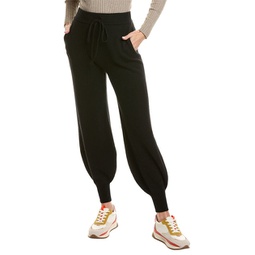 ribbed wool & cashmere-blend pant