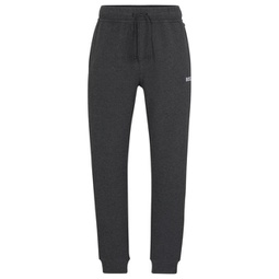 cotton-blend waffle tracksuit bottoms with logo