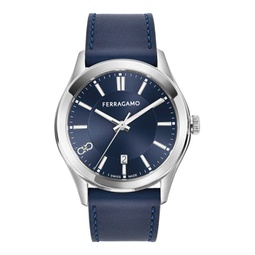 ferragamo classic leather watch