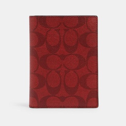 outlet passport case in signature canvas