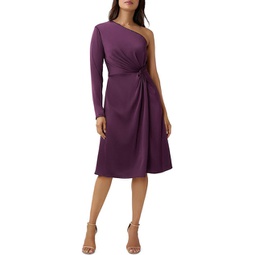 womens twist front midi cocktail and party dress