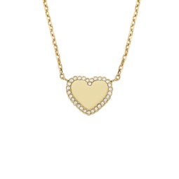 womens gold-tone stainless steel pendant necklace