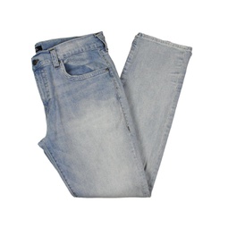 ricky mens relaxed distressed straight leg jeans