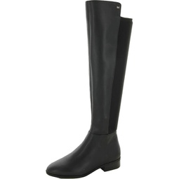 womens dressy pull on knee-high boots