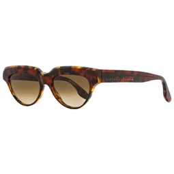 Victoria Beckham Womens Cateye Sunglasses VB602S 616 Red Amber Tortoise 53mm