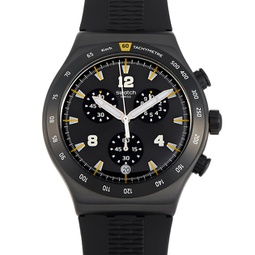 Swatch Chrononero 43 mm Black Stainless Steel Watch YVB405