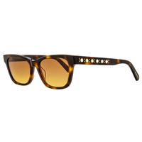 womens rectangular sunglasses sk0374 52f havana 53mm