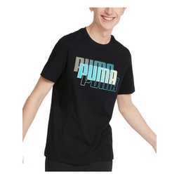 mens jersey logo print t-shirt