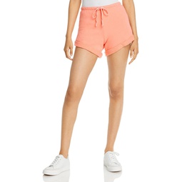 livi womens rolled terry shorts