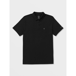 nova tech polo short sleeve shirt - black