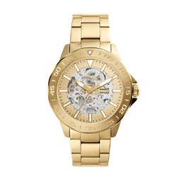 mens bannon automatic, gold-tone stainless steel watch