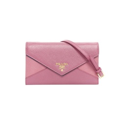 new pink diamond envelop gold logo flap wallet chain crossbody clutch bag
