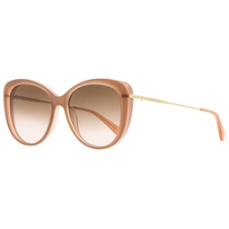 womens butterfly sunglasses lo674s 279 nude/gold 56mm