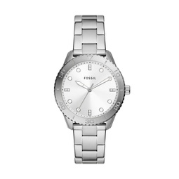 womens dayle three-hand, stainless steel watch