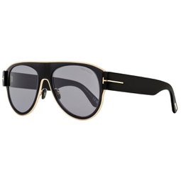 mens lyle-02 sunglasses tf1074 01c black/gold 58mm