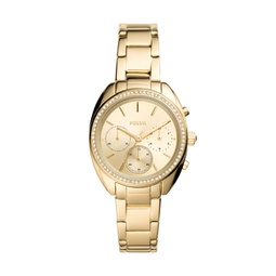 womens vale chronograph, gold-tone stainless steel watch