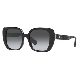 womens be4371-3001t3 helena 52mm black sunglasses