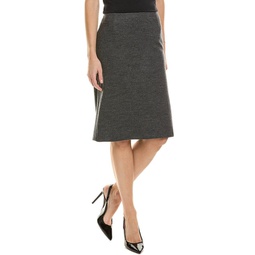 cozy fitted wool slip skirt