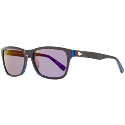 unisex rectangular sunglasses l683s 006 black/blue 55mm