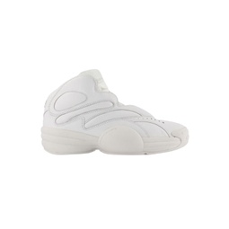 aw hoop sneakers - - leather - white