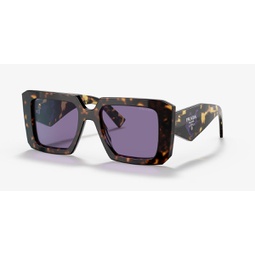 womens pr23ys 2au05q tortoise frame purple lens sunglasses
