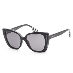womens 54mm black/check white black sunglasses