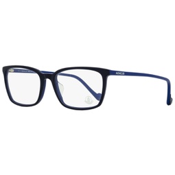 mens rectangular eyeglasses ml5094d 092 black/blue 55mm