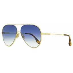 womens aviator sunglasses vb133s 706 gold/havana 61mm