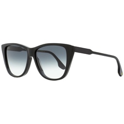 womens rectangular sunglasses vb639s 001 black 57mm