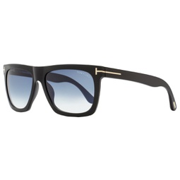 unisex rectangular sunglasses tf513 morgan 01w black 57mm