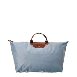 le pliage original medium canvas & leather travel bag