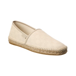 gg canvas & leather espadrille