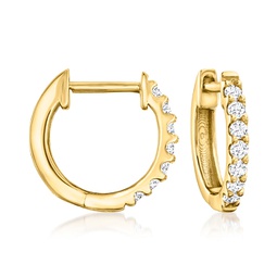 lab-grown diamond hoop earrings in 18kt gold over sterling