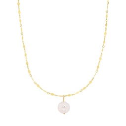 pearl diamond accent necklace