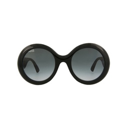 round/oval-frame acetate sunglasses