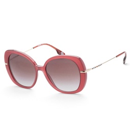 womens be4374-40228g euginie 55mm bordeaux sunglasses