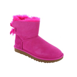 mini bailey bow ii womens suede shearling winter boots