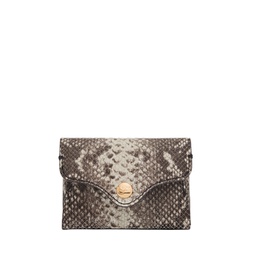 womens heritage python effect embossed leather card case