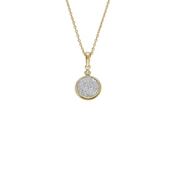 womens hazel glitz paper gold-tone stainless steel pendant necklace