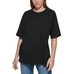 womens cotton solid t-shirt