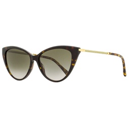 womens cat eye sunglasses val 086ha havana/gold 57mm